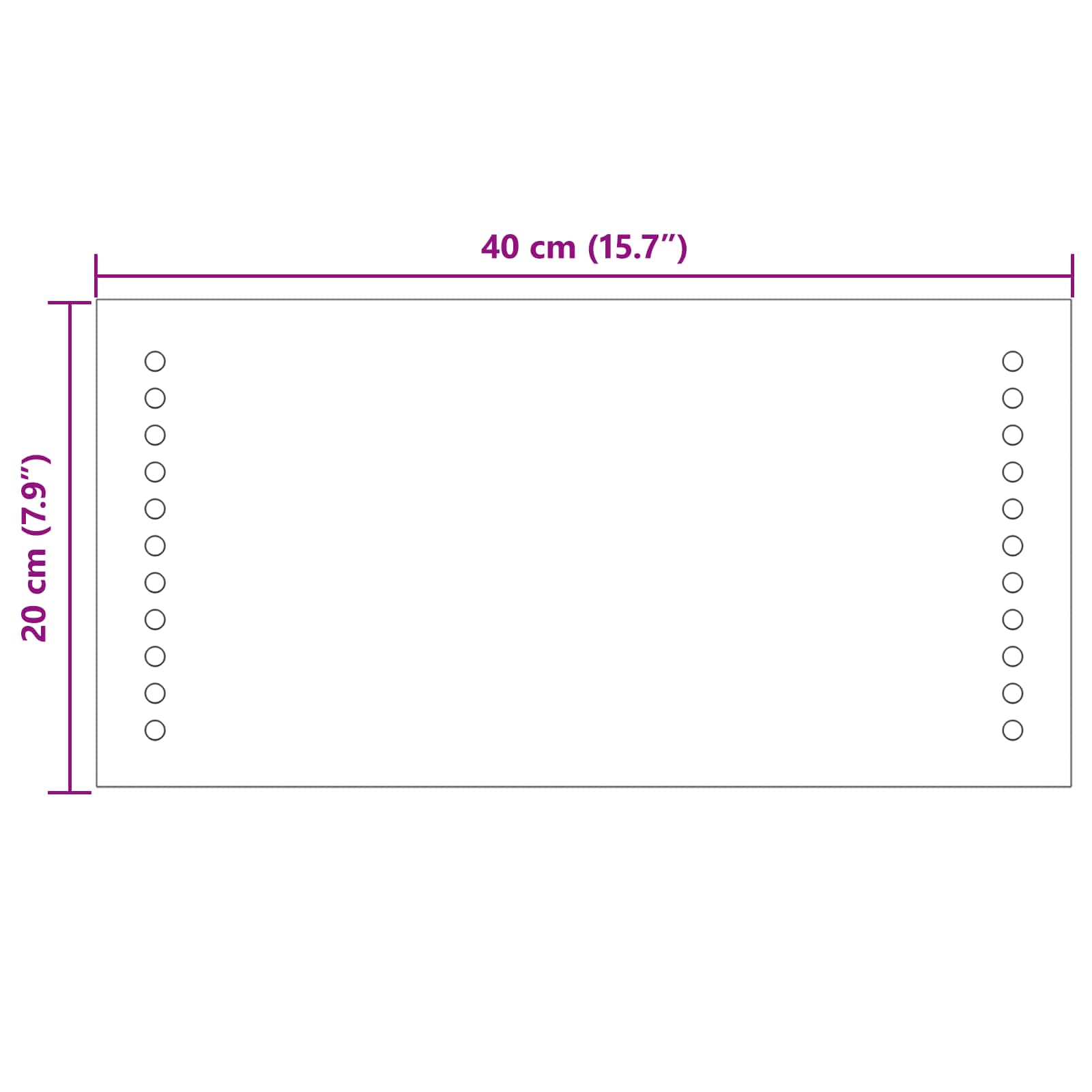 LED-Badezimmerspiegel Transparent 40 x 20 cm Gehärtetes Glas
