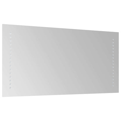 LED-Badezimmerspiegel Transparent 60 x 30 cm Gehärtetes Glas
