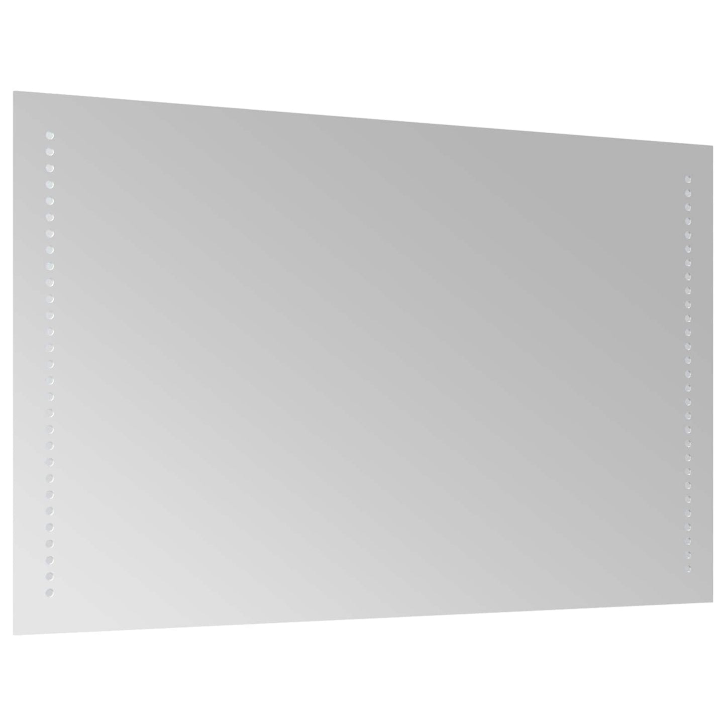 LED-Badezimmerspiegel Transparent 80 x 50 cm Gehärtetes Glas