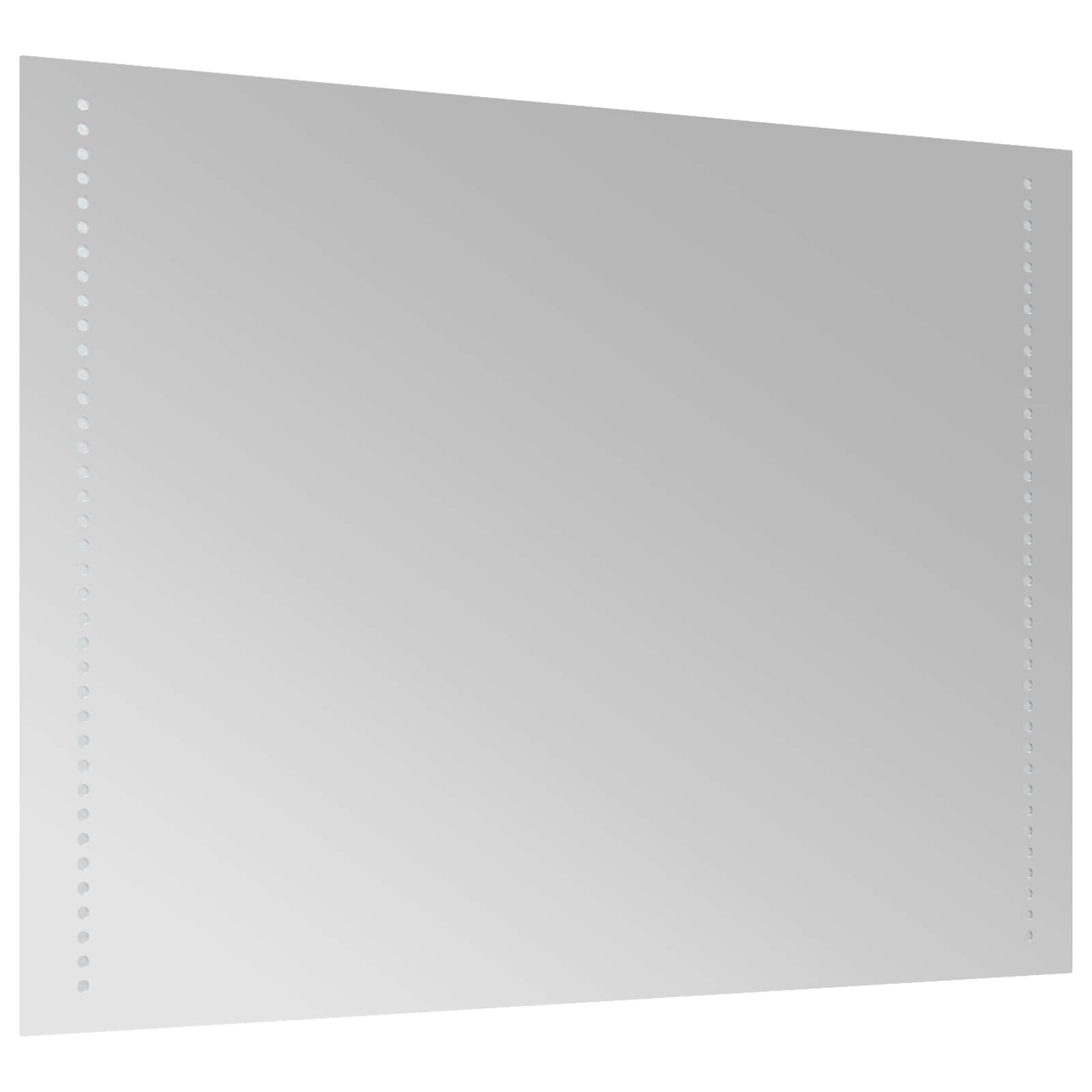 LED-Badezimmerspiegel Transparent 80 x 60 cm Gehärtetes Glas