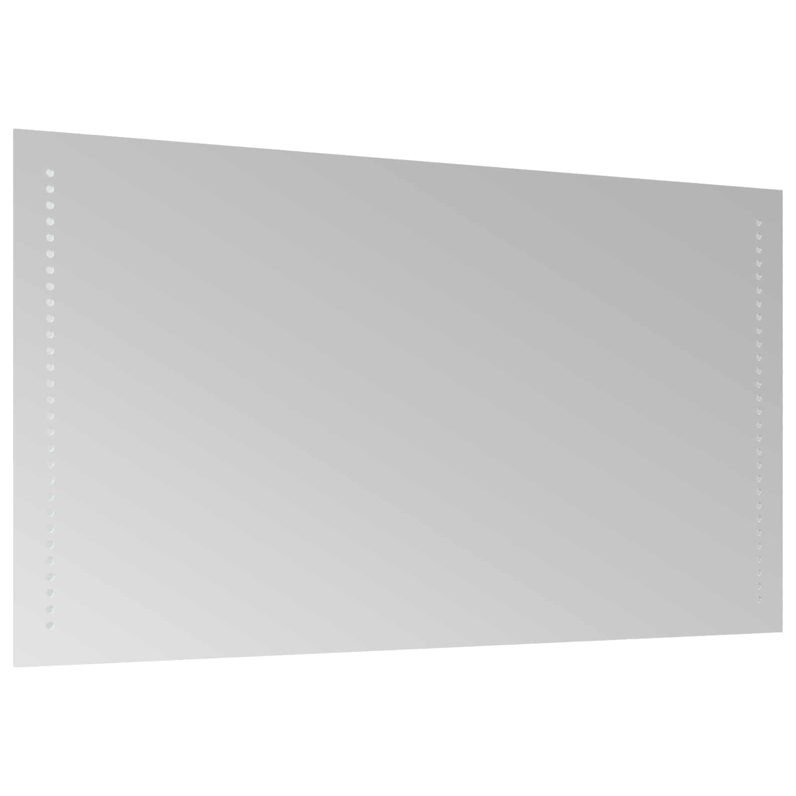 LED-Badezimmerspiegel Transparent 90 x 50 cm Gehärtetes Glas