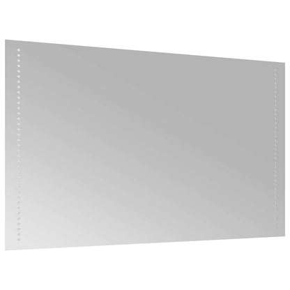 LED-Badezimmerspiegel Transparent 100 x 60 cm Gehärtetes Glas