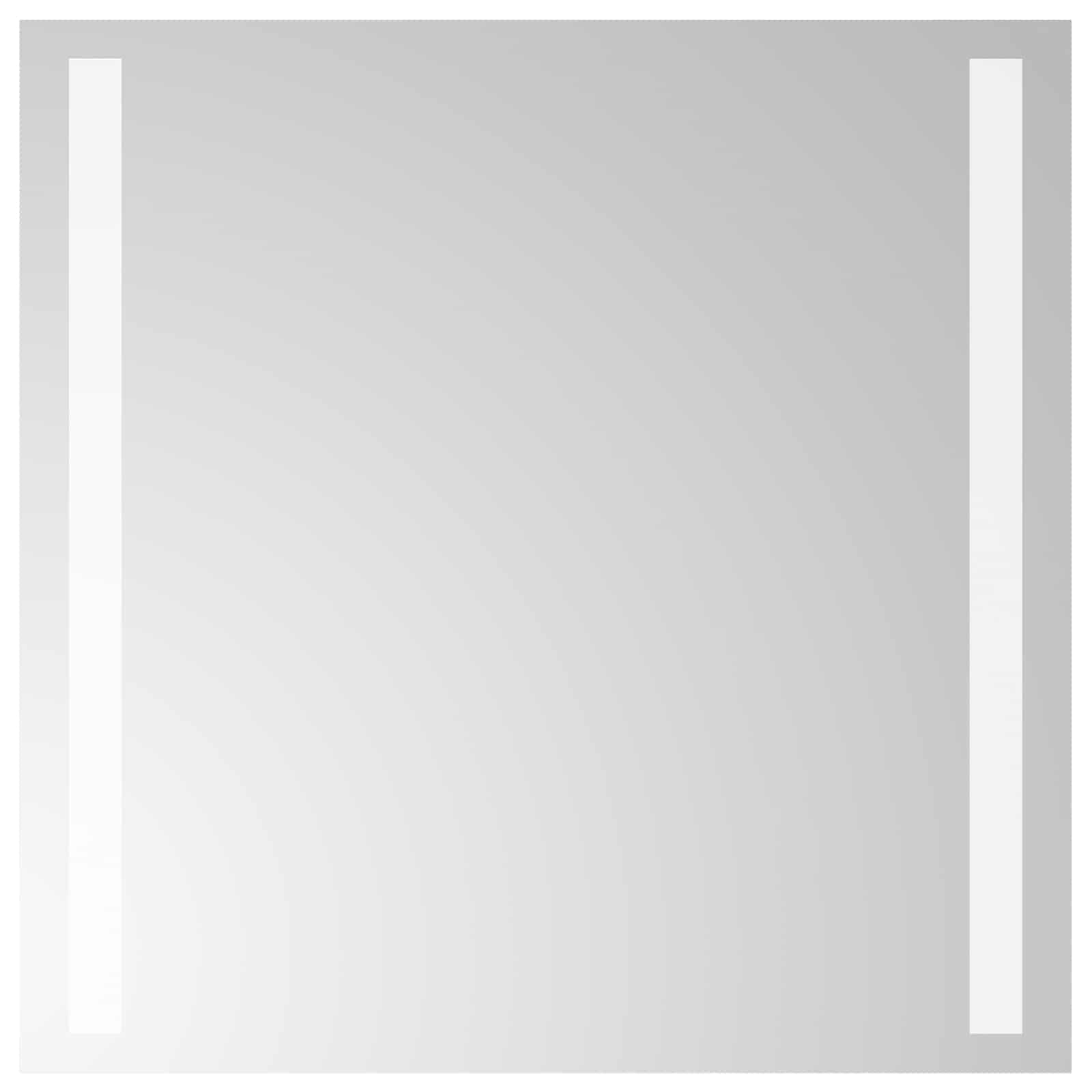 LED-Badezimmerspiegel Transparent 40 x 40 cm Gehärtetes Glas