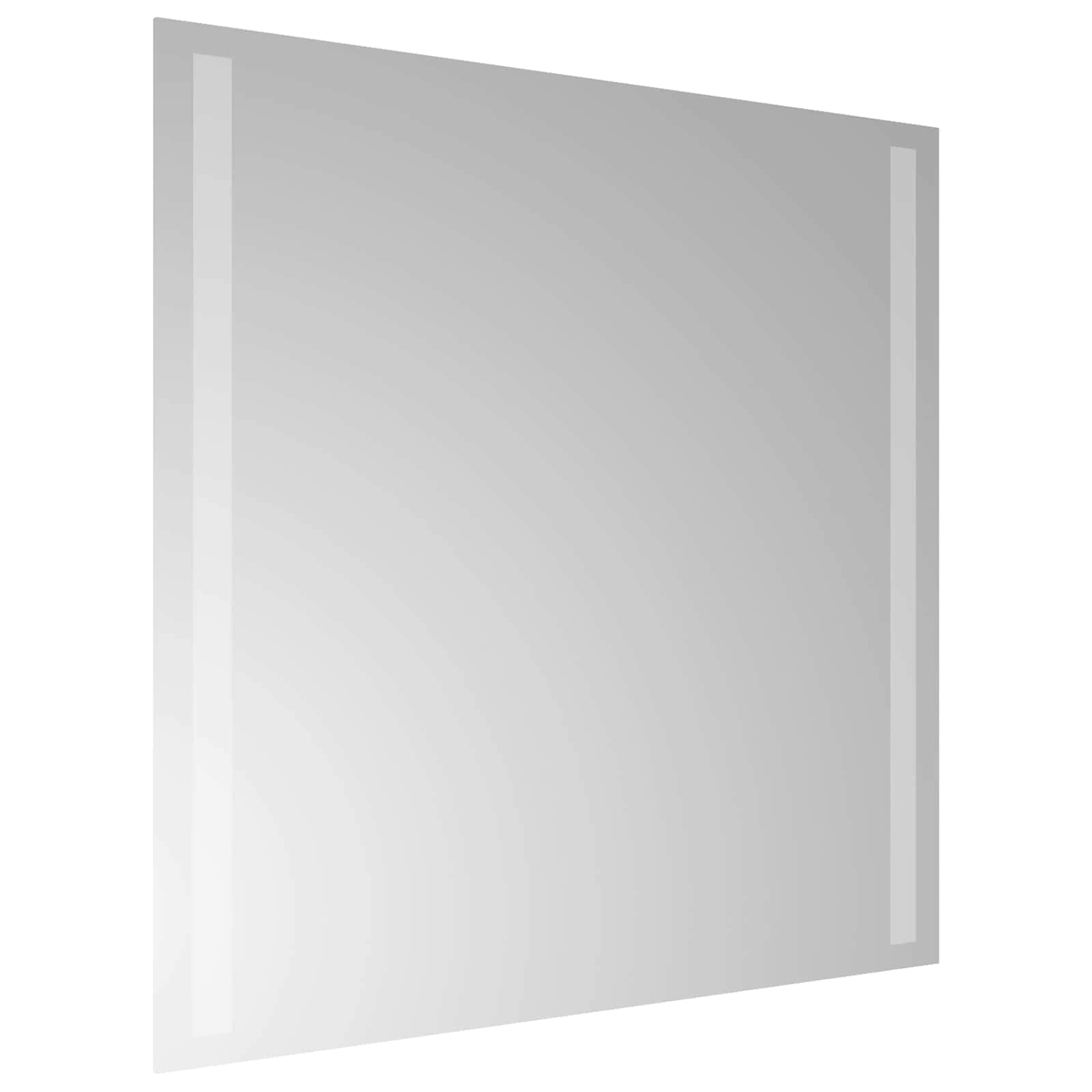 LED-Badezimmerspiegel Transparent 50 x 50 cm Gehärtetes Glas
