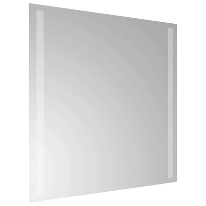 LED-Badezimmerspiegel Transparent 50 x 50 cm Gehärtetes Glas