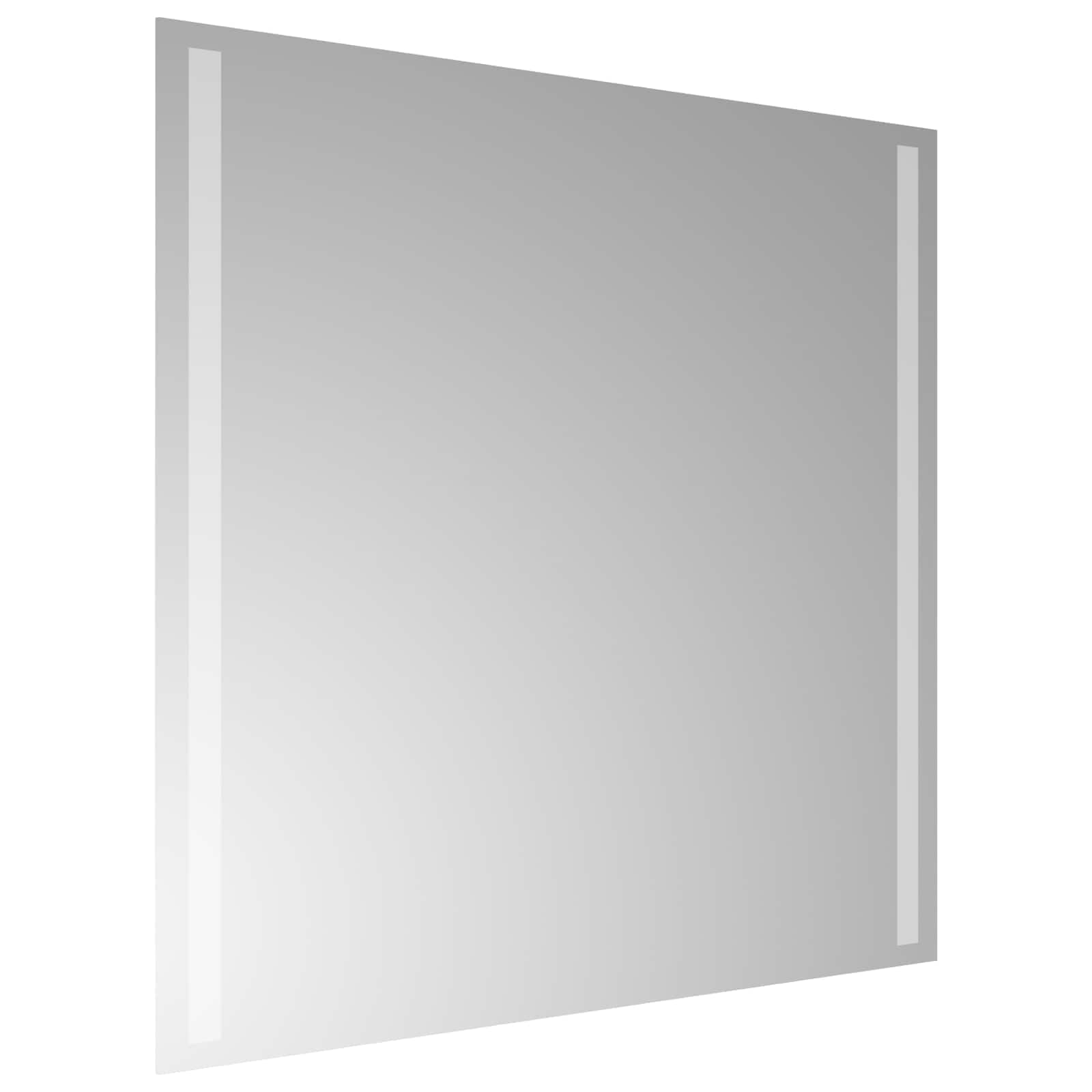 LED-Badezimmerspiegel Transparent 60 x 60 cm Gehärtetes Glas