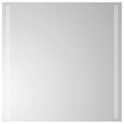 LED-Badezimmerspiegel Transparent 60 x 60 cm Gehärtetes Glas