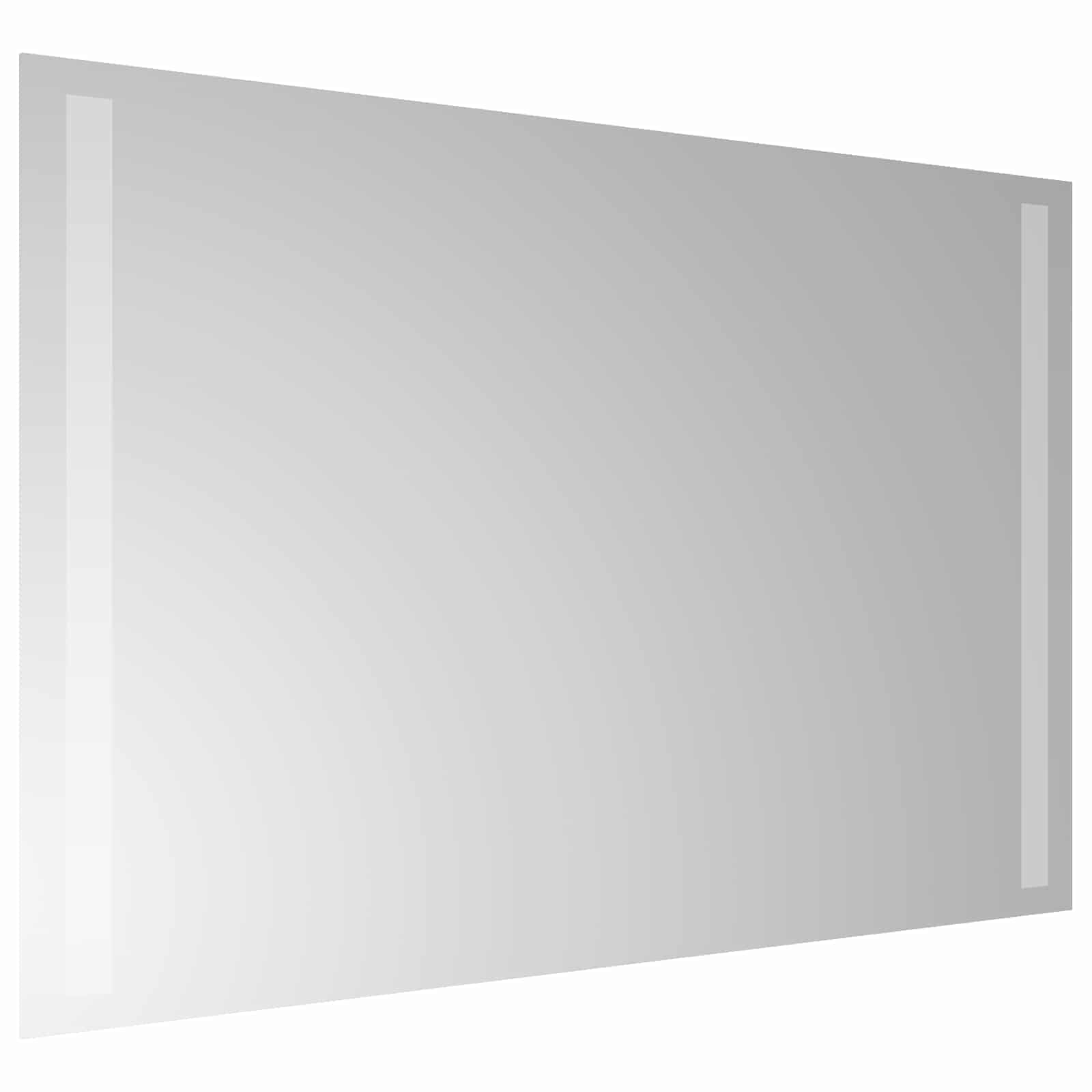LED-Badezimmerspiegel Transparent 60 x 40 cm Gehärtetes Glas