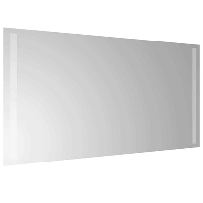 LED-Badezimmerspiegel Transparent 80 x 40 cm Gehärtetes Glas