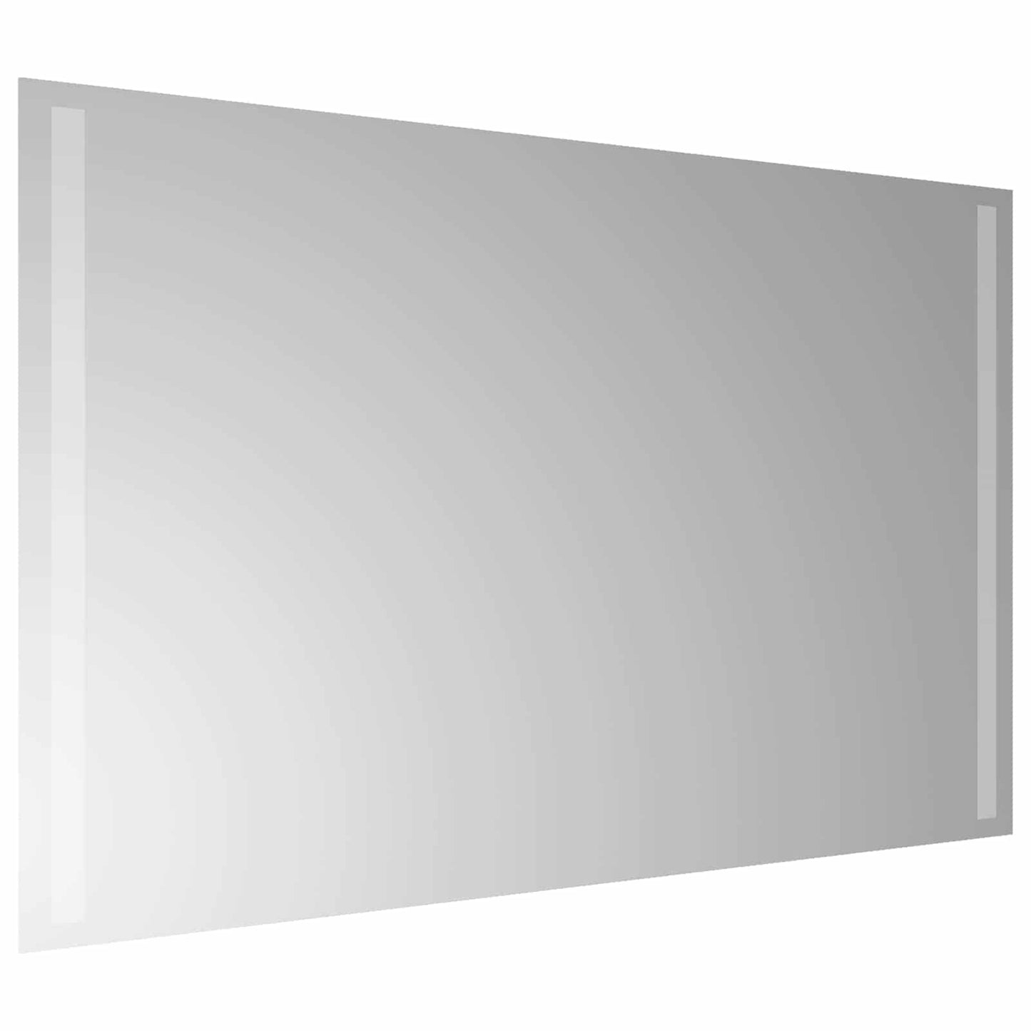 LED-Badezimmerspiegel Transparent 80 x 50 cm Gehärtetes Glas
