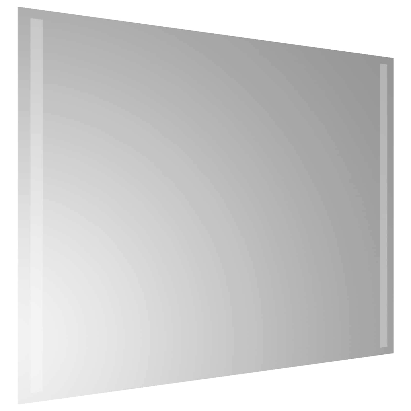LED-Badezimmerspiegel Transparent 80 x 60 cm Gehärtetes Glas