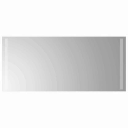LED-Badezimmerspiegel Transparent 90 x 40 cm Gehärtetes Glas