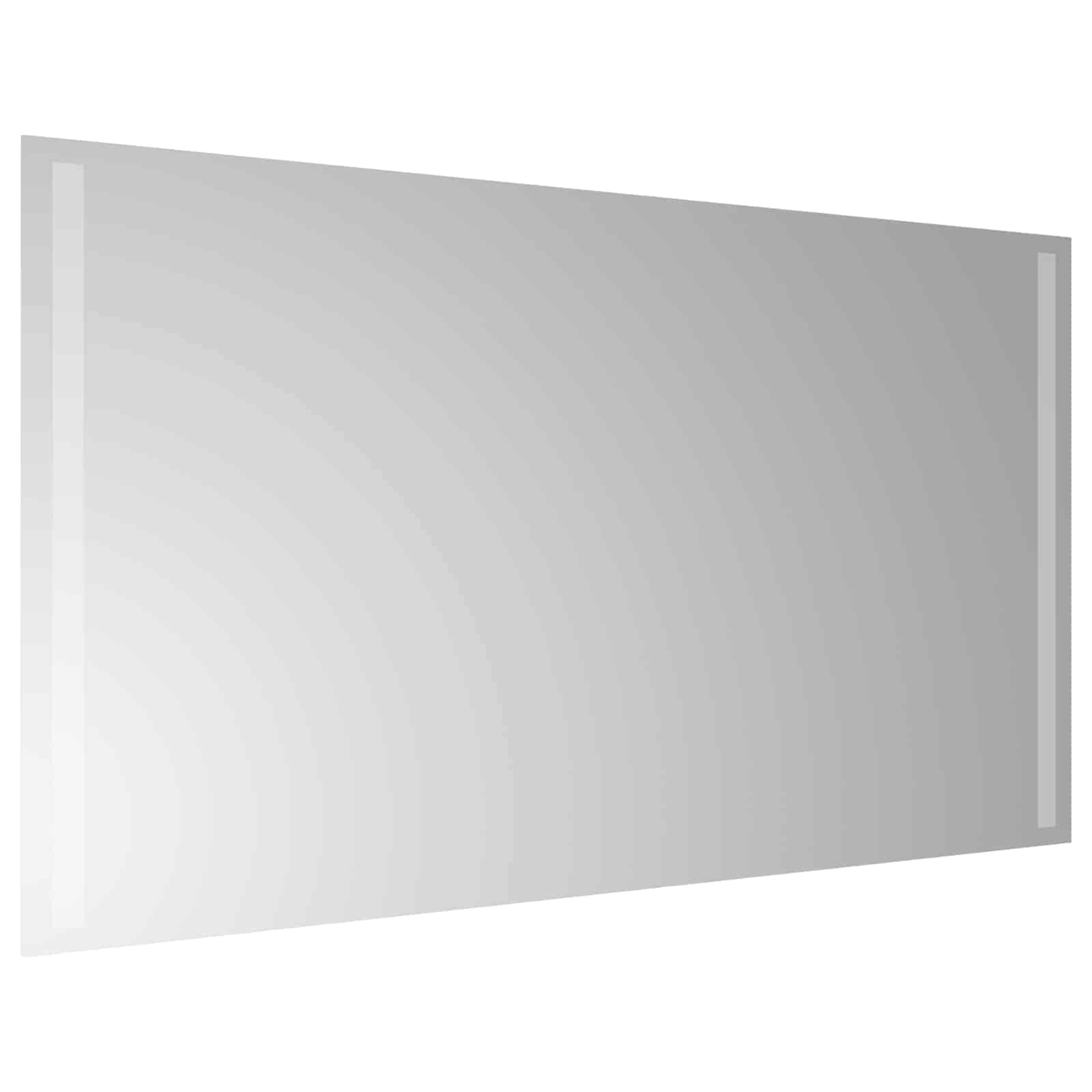 LED-Badezimmerspiegel Transparent 90 x 50 cm Gehärtetes Glas