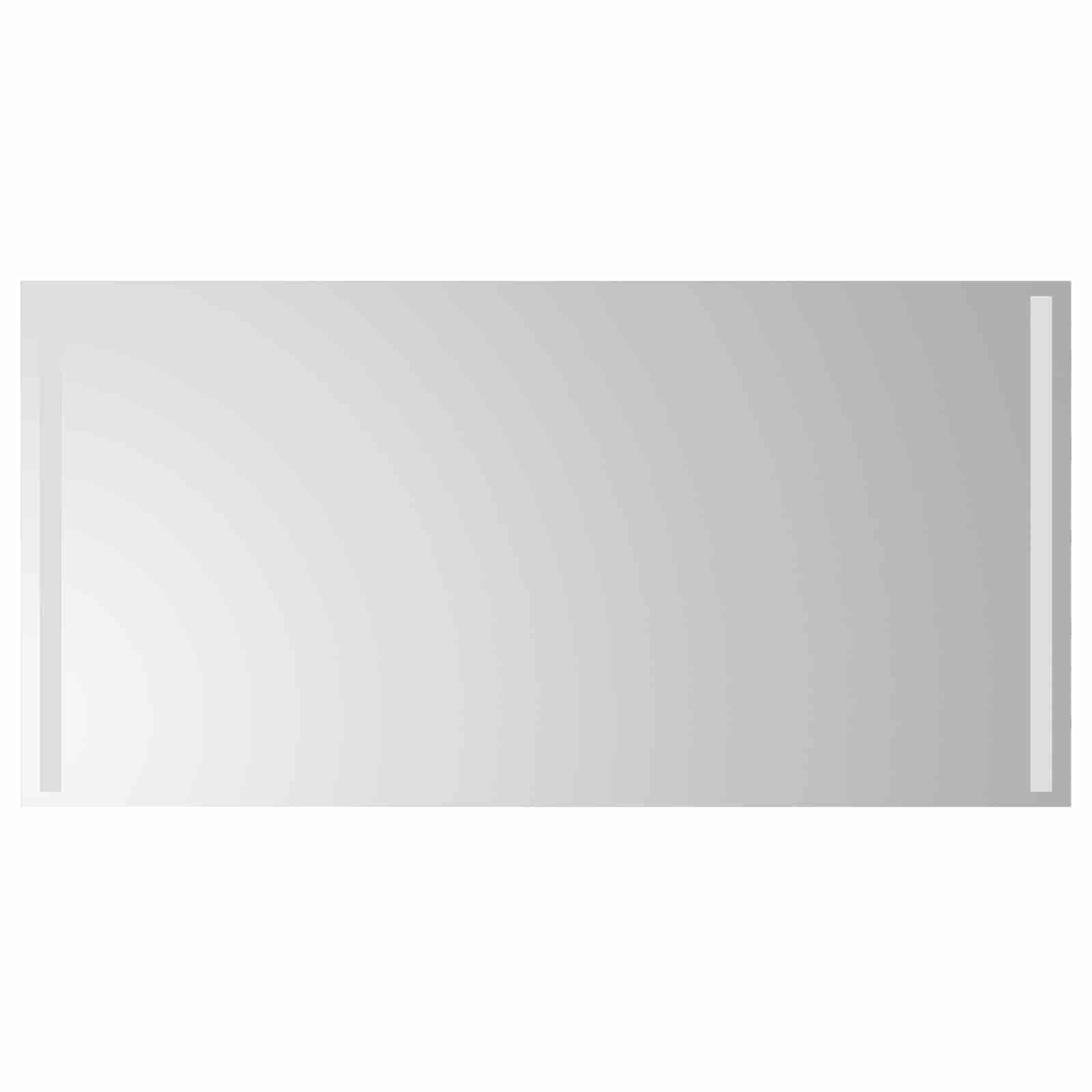 LED-Badezimmerspiegel Transparent 100 x 60 cm Gehärtetes Glas
