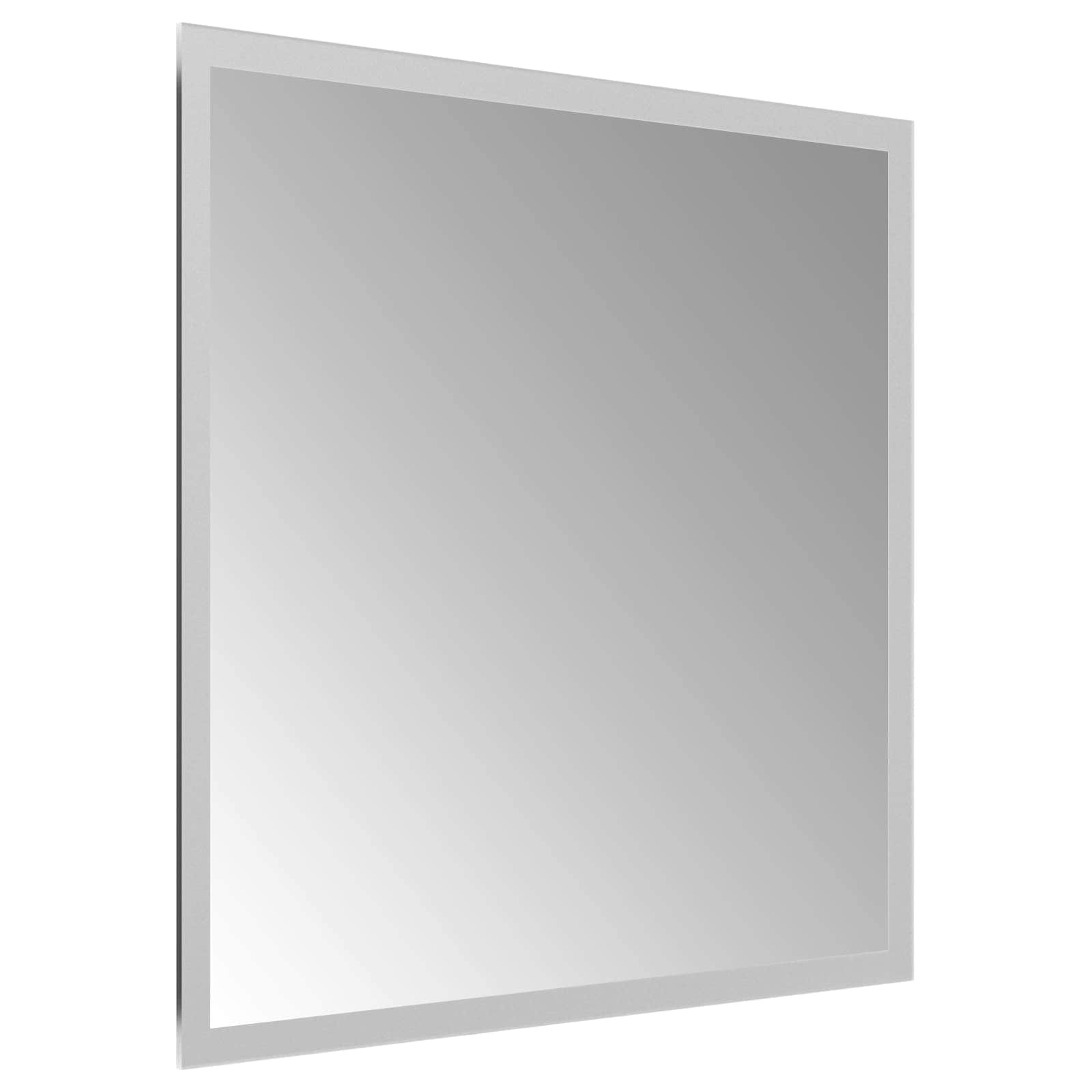LED-Badezimmerspiegel Transparent 40 x 40 cm Gehärtetes Glas