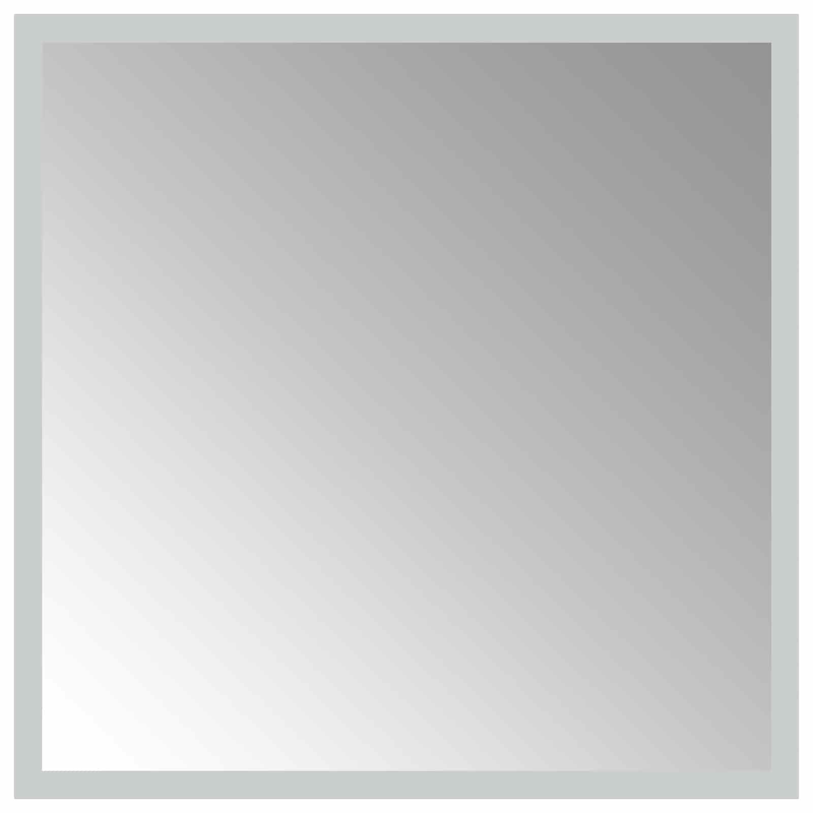 LED-Badezimmerspiegel Transparent 40 x 40 cm Gehärtetes Glas