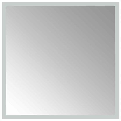 LED-Badezimmerspiegel Transparent 40 x 40 cm Gehärtetes Glas