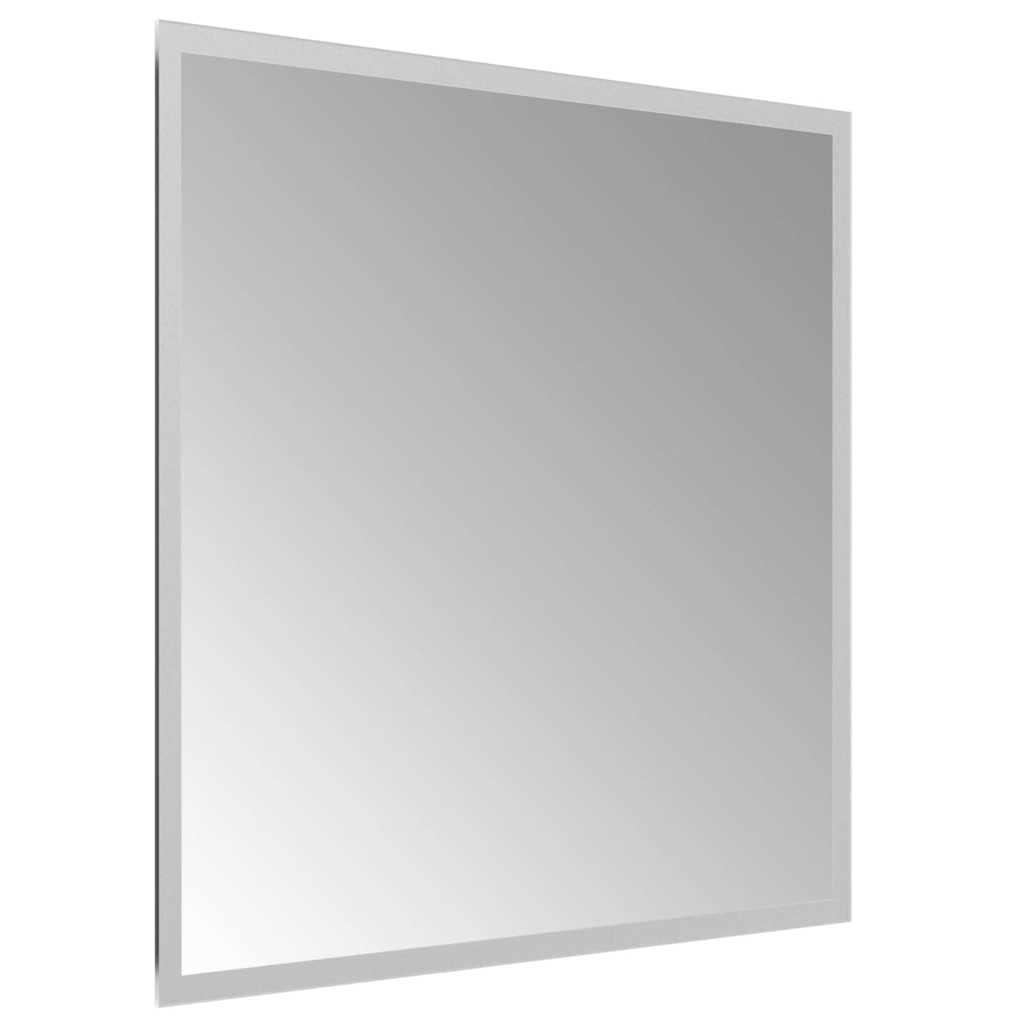 LED-Badezimmerspiegel Transparent 50 x 50 cm Gehärtetes Glas