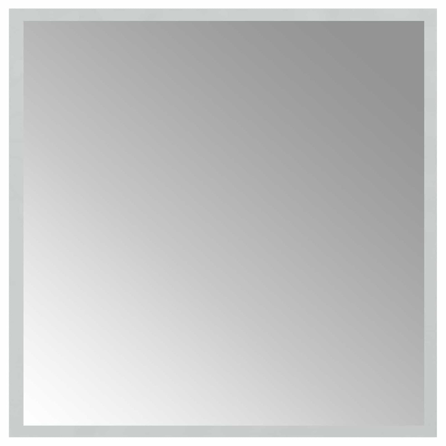 LED-Badezimmerspiegel Transparent 50 x 50 cm Gehärtetes Glas