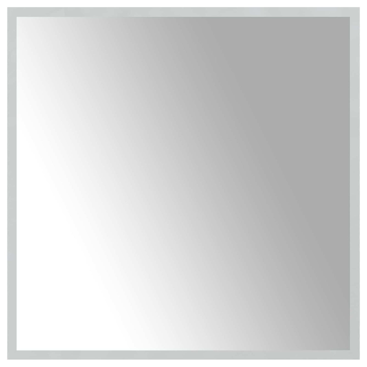 LED-Badezimmerspiegel Transparent 60 x 60 cm Gehärtetes Glas