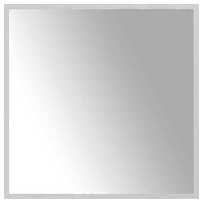 LED-Badezimmerspiegel Transparent 60 x 60 cm Gehärtetes Glas