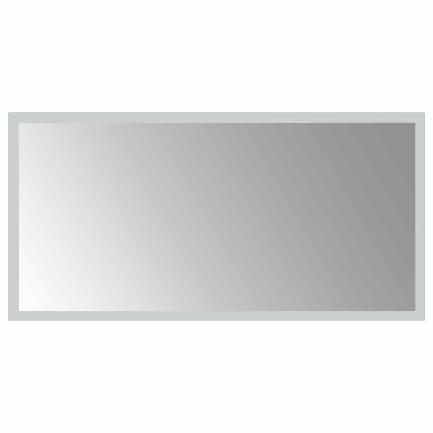 LED-Badezimmerspiegel Transparent 60 x 30 cm Gehärtetes Glas