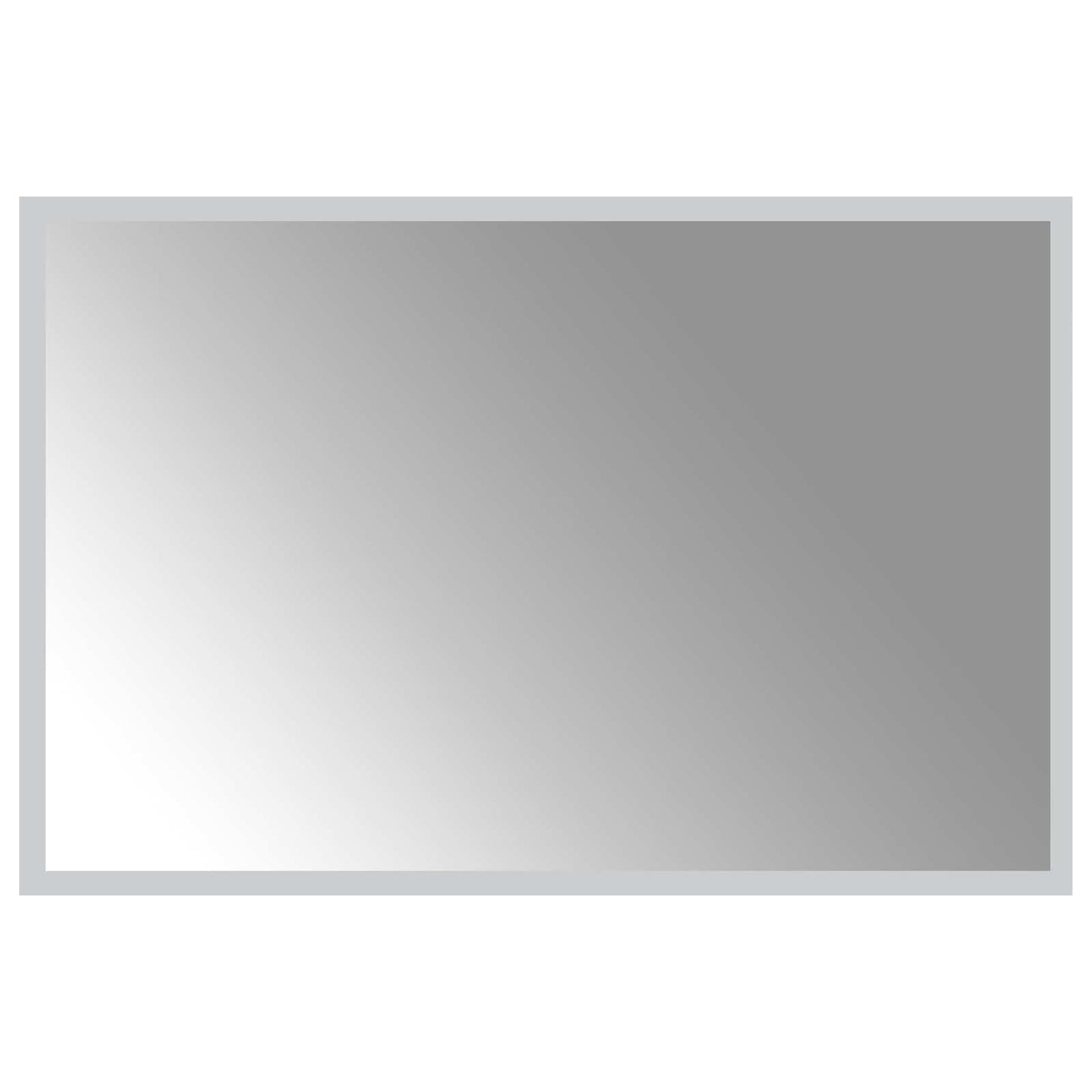 LED-Badezimmerspiegel Transparent 60 x 40 cm Gehärtetes Glas