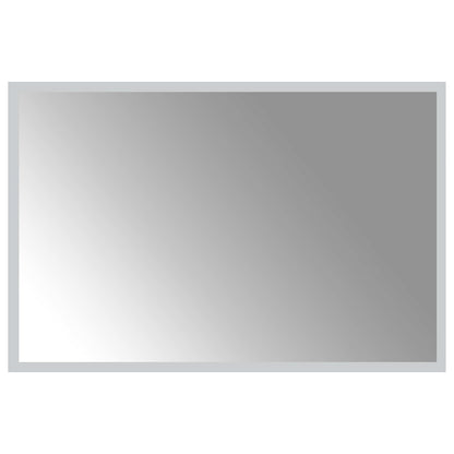 LED-Badezimmerspiegel Transparent 60 x 40 cm Gehärtetes Glas