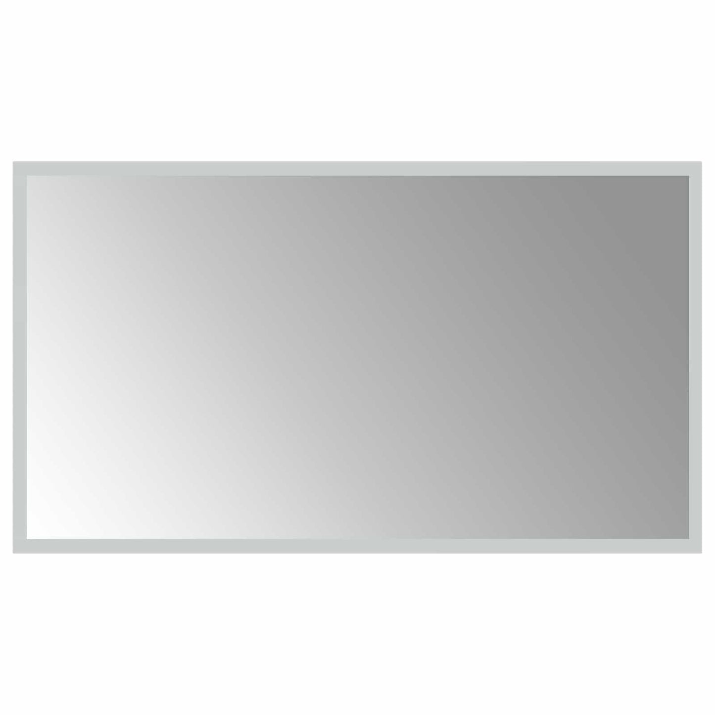 LED-Badezimmerspiegel Transparent 70 x 40 cm Gehärtetes Glas
