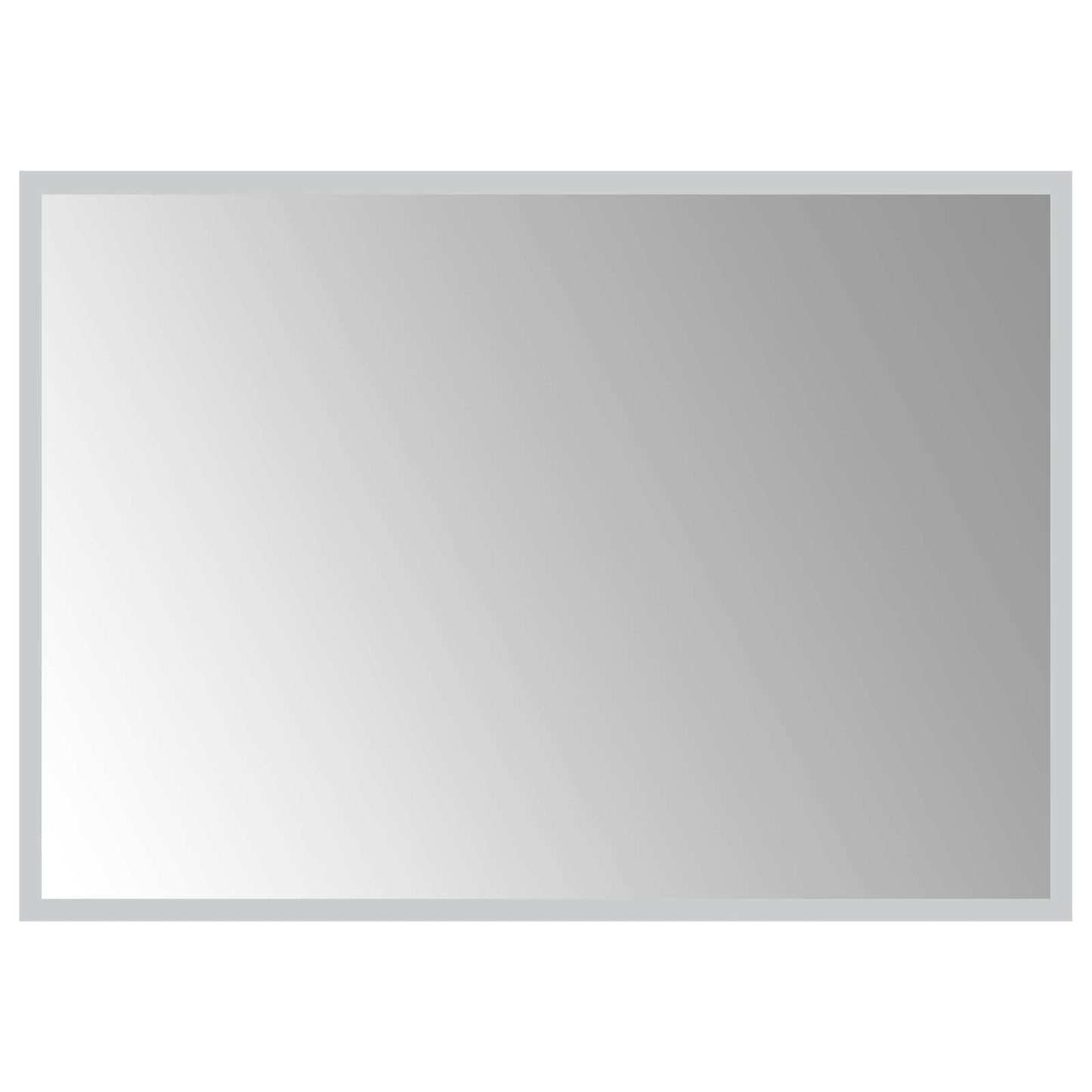 LED-Badezimmerspiegel Transparent 70 x 50 cm Gehärtetes Glas