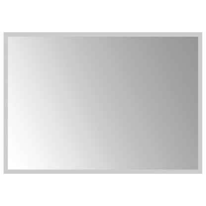 LED-Badezimmerspiegel Transparent 70 x 50 cm Gehärtetes Glas
