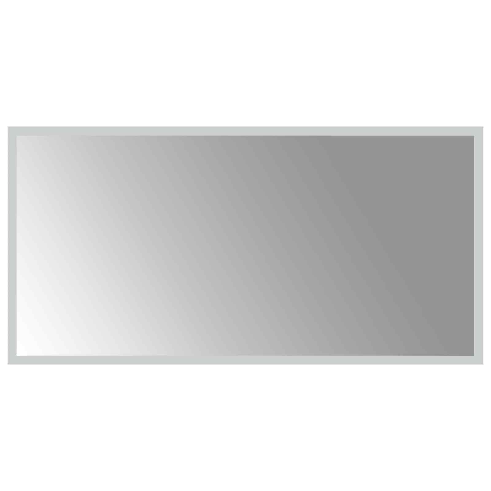 LED-Badezimmerspiegel Transparent 80 x 40 cm Gehärtetes Glas