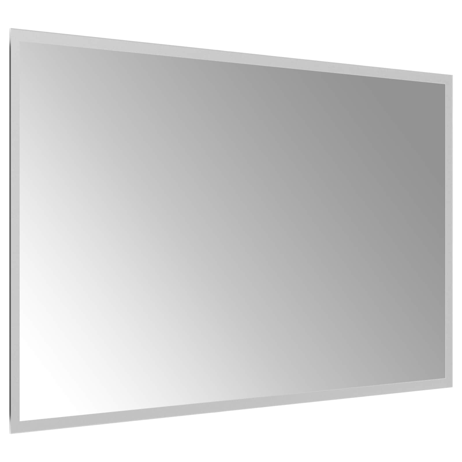 LED-Badezimmerspiegel Transparent 80 x 50 cm Gehärtetes Glas