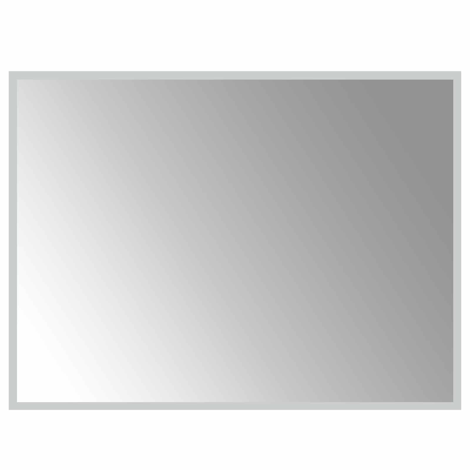 LED-Badezimmerspiegel Transparent 80 x 60 cm Gehärtetes Glas