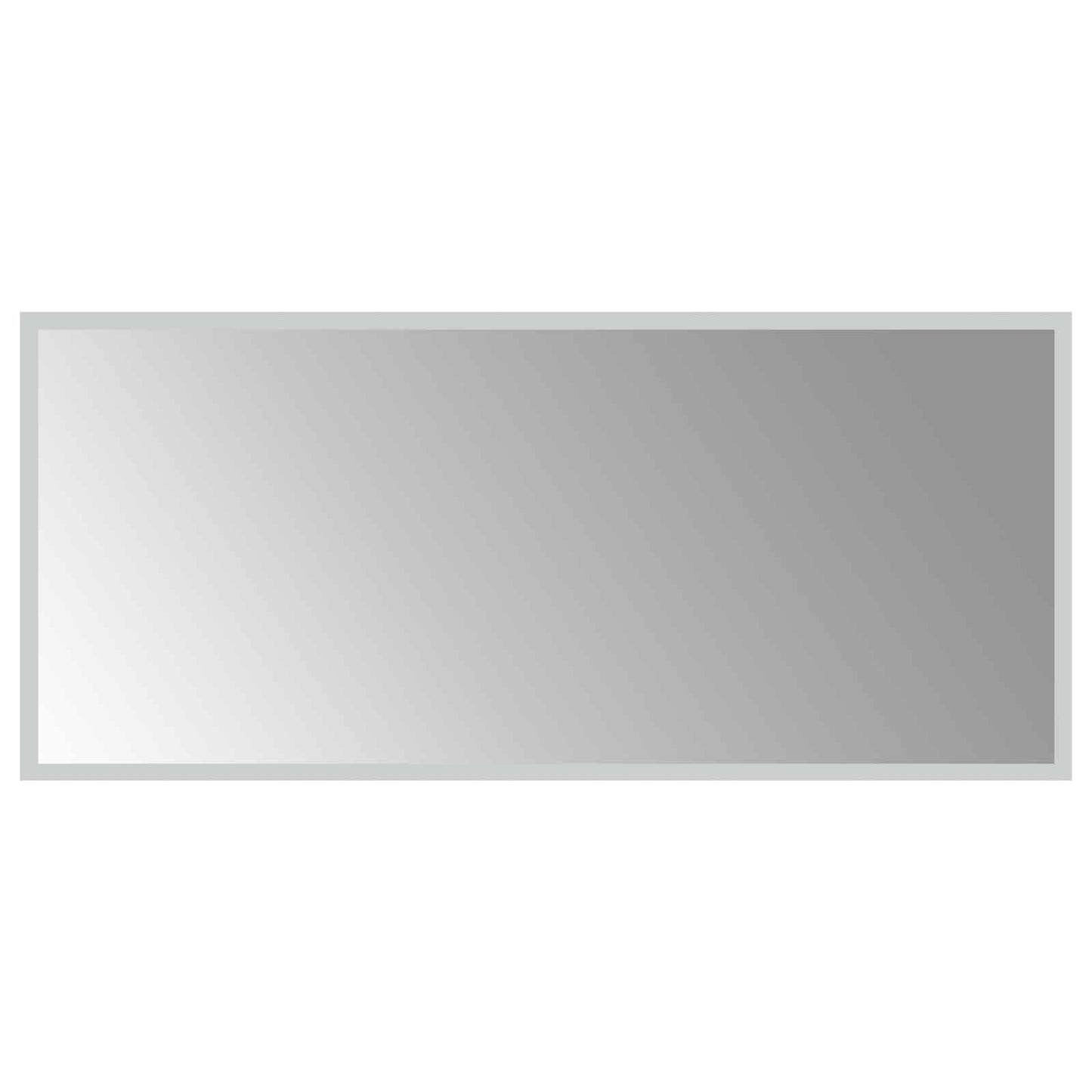 LED-Badezimmerspiegel Transparent 90 x 40 cm Gehärtetes Glas