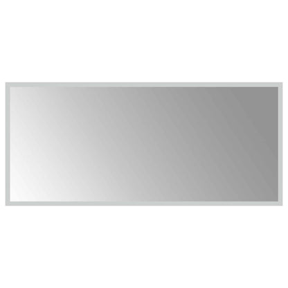 LED-Badezimmerspiegel Transparent 90 x 40 cm Gehärtetes Glas