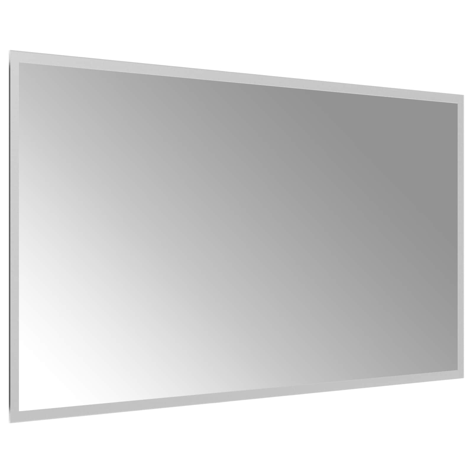 LED-Badezimmerspiegel Transparent 90 x 50 cm Gehärtetes Glas