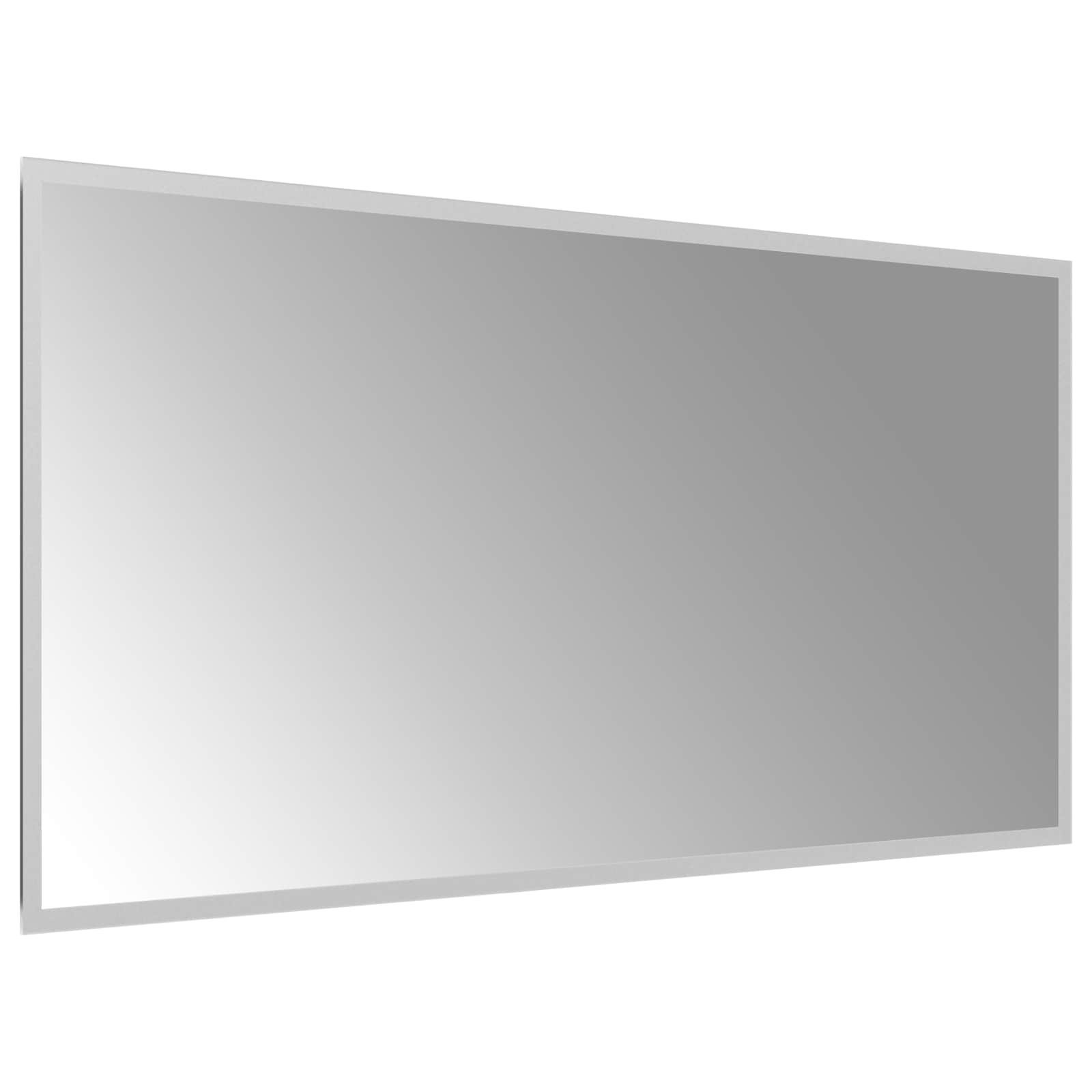 LED-Badezimmerspiegel Transparent 100 x 50 cm Gehärtetes Glas