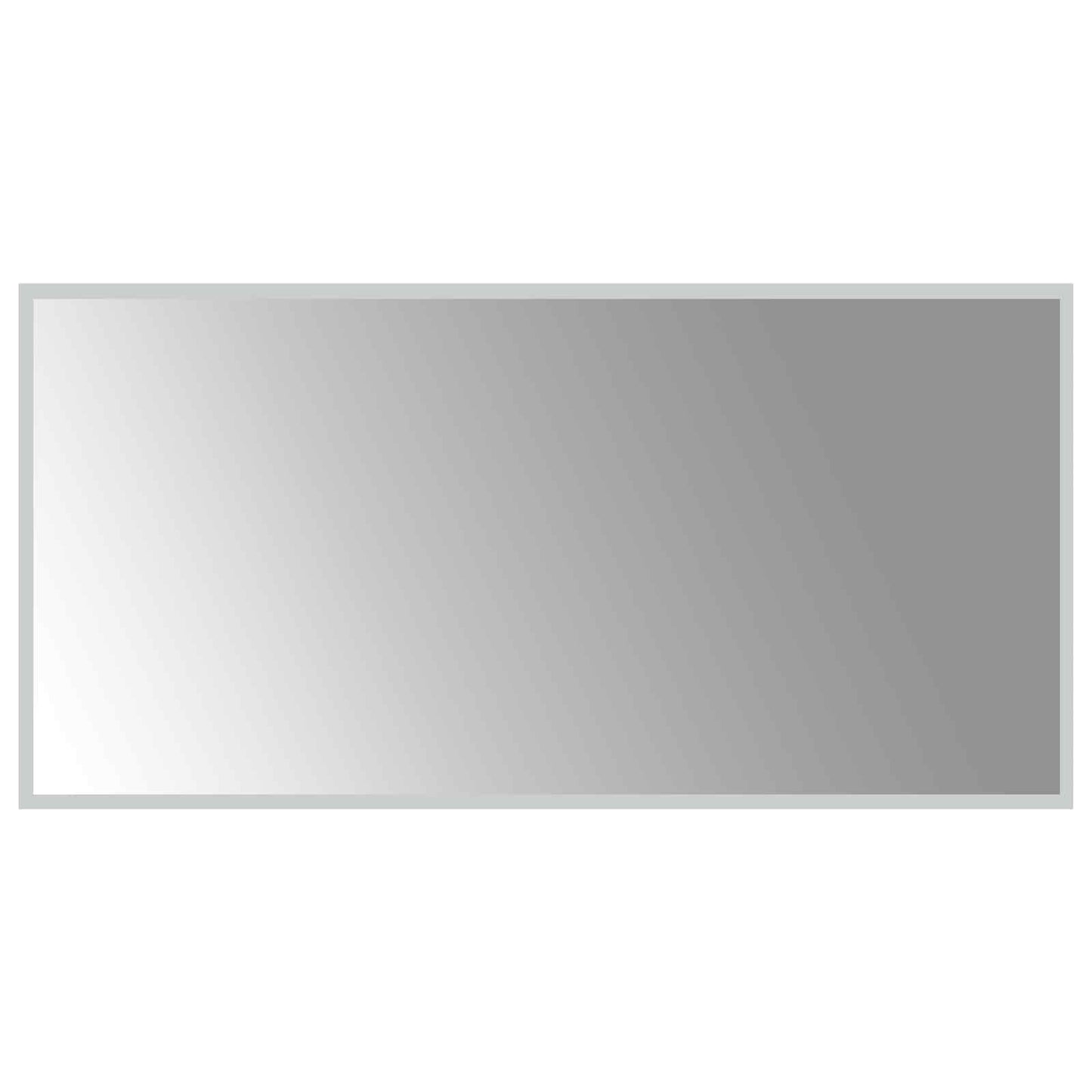 LED-Badezimmerspiegel Transparent 100 x 50 cm Gehärtetes Glas