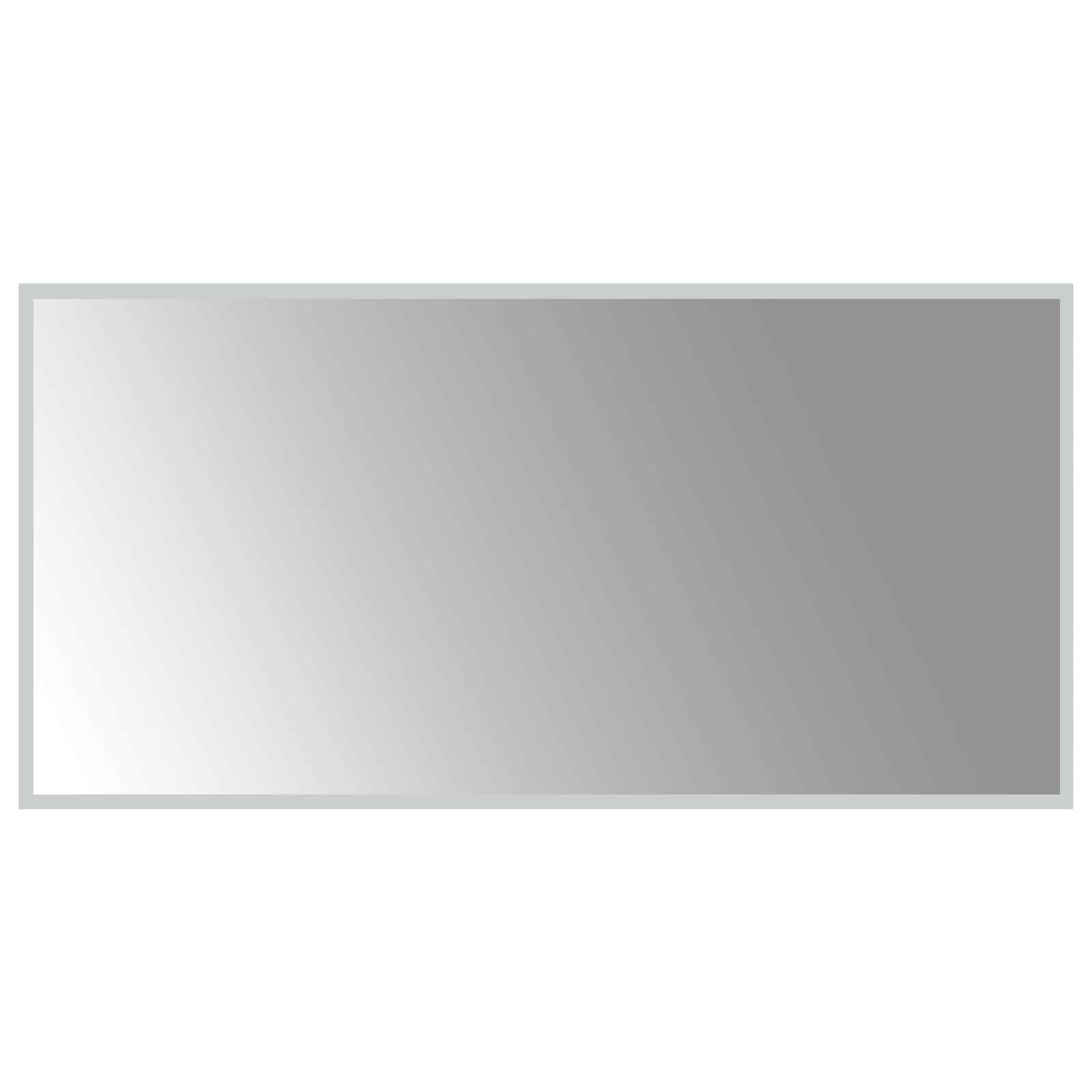 LED-Badezimmerspiegel Transparent 100 x 50 cm Gehärtetes Glas