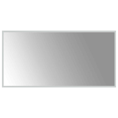 LED-Badezimmerspiegel Transparent 100 x 50 cm Gehärtetes Glas
