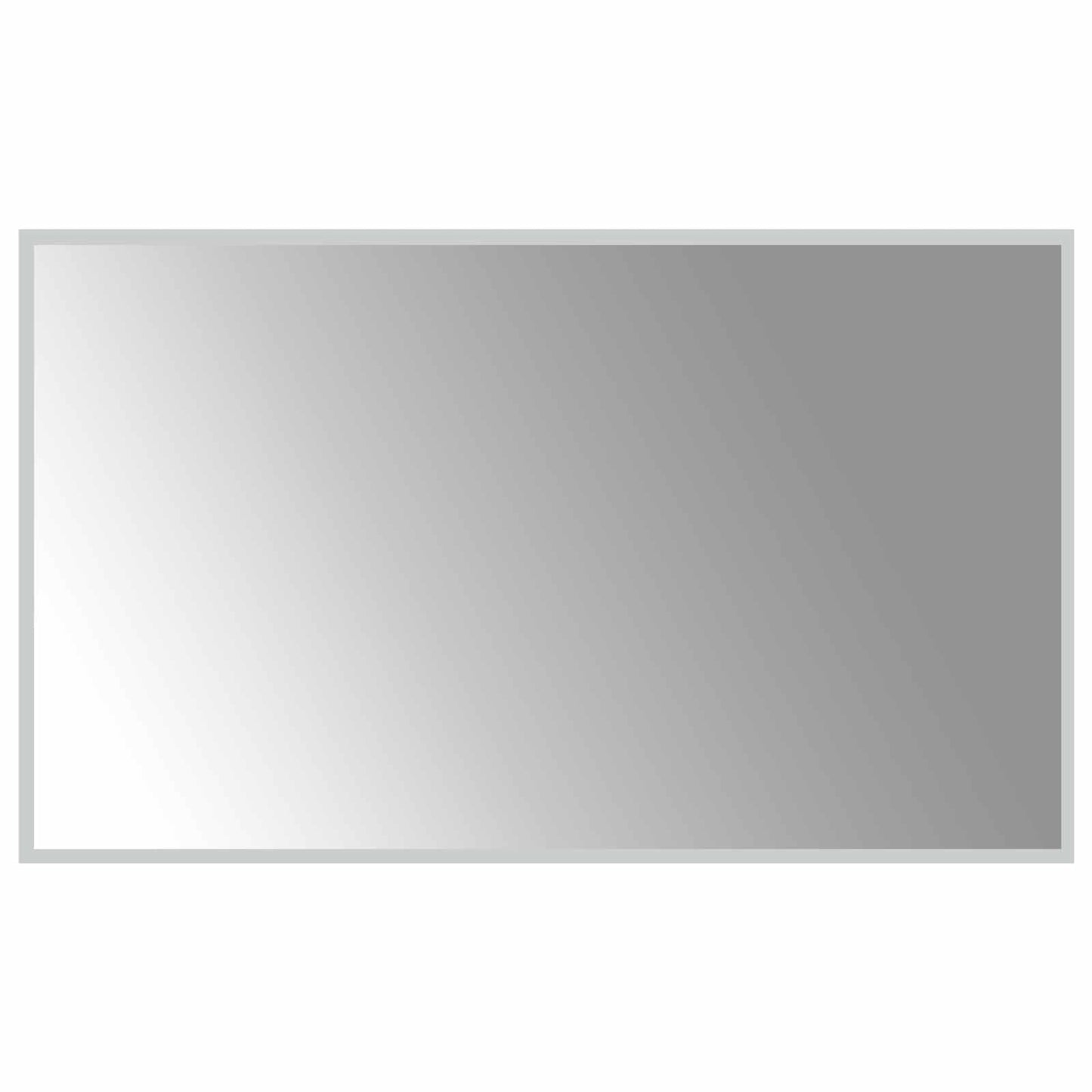 LED-Badezimmerspiegel Transparent 100 x 60 cm Gehärtetes Glas