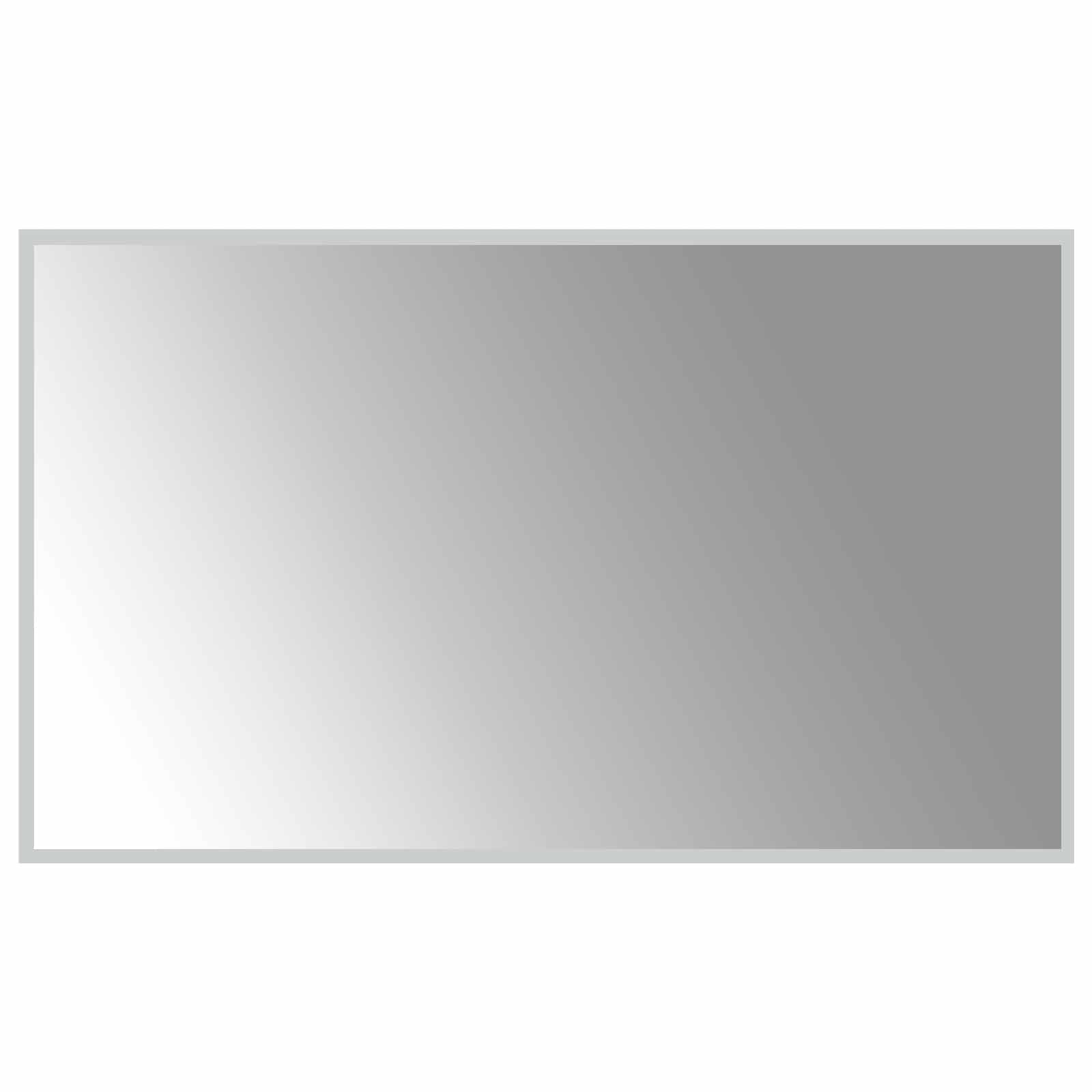 LED-Badezimmerspiegel Transparent 100 x 60 cm Gehärtetes Glas