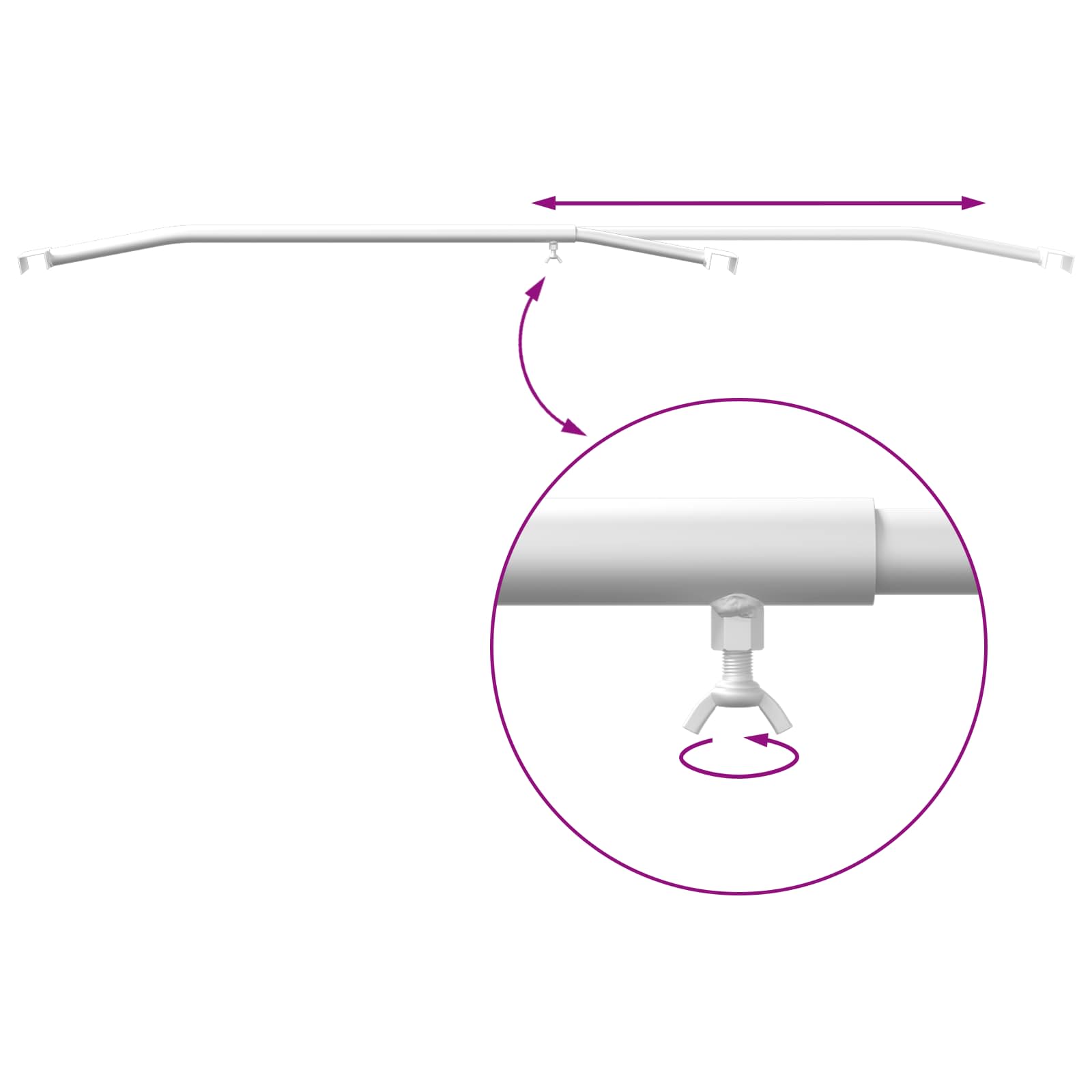 Planehalterung für Anhänger Silber 102-155 cm Aluminium
