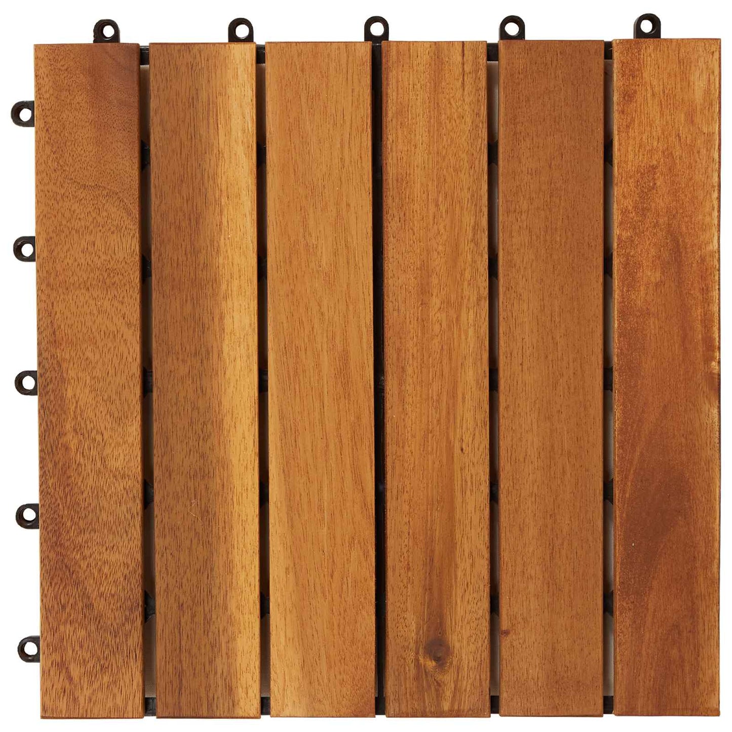 Terrassenfliese 20 stk. Braun 30 x 30 cm Akazien-Hartholz