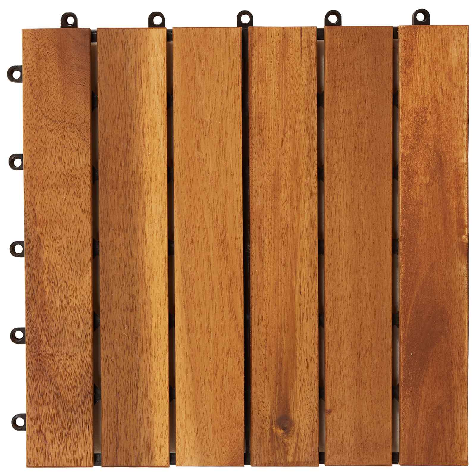 Terrassenfliese 30 stk. Braun 30 x 30 cm Akazien-Hartholz