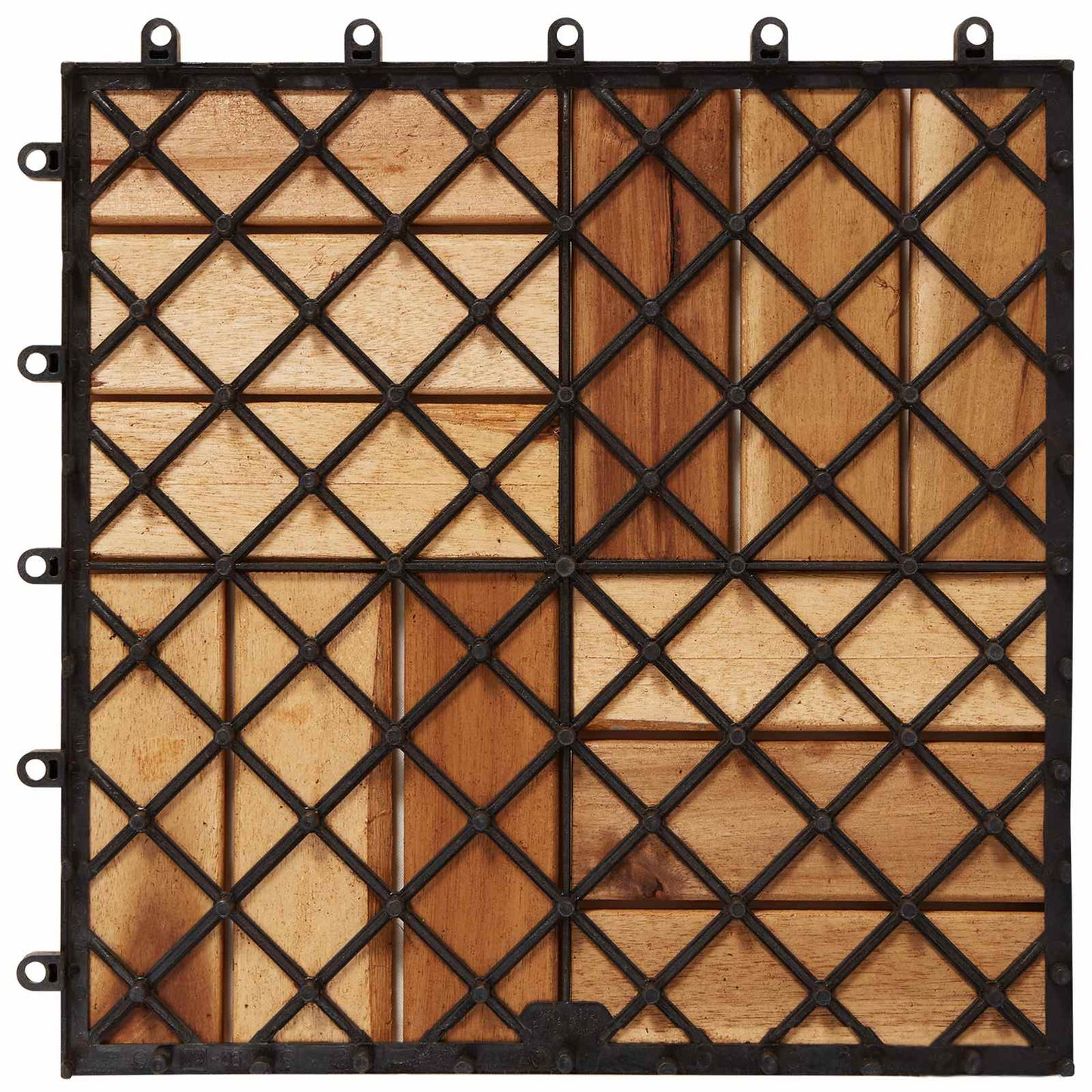 Terrassenfliese 30 stk. Braun 30 x 30 cm Akazien-Hartholz
