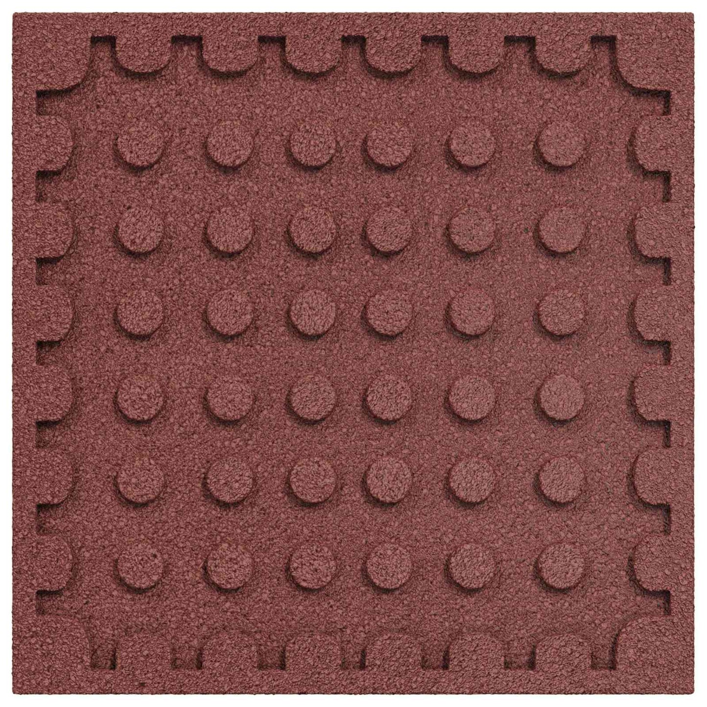Sturzschutzfliesen 24 stk. Rot 50 x 50 cm Gummi