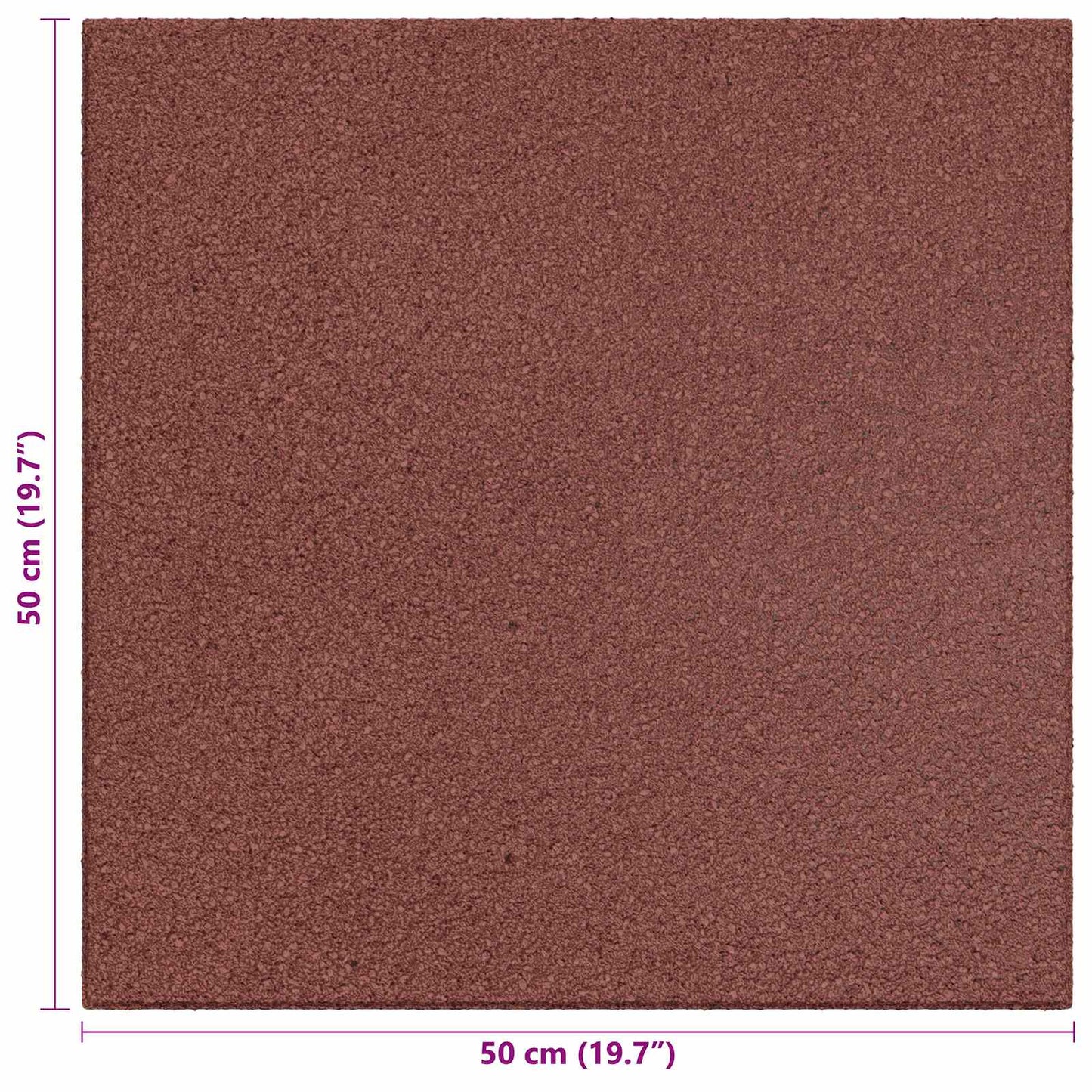 Sturzschutzfliesen 24 stk. Rot 50 x 50 cm Gummi