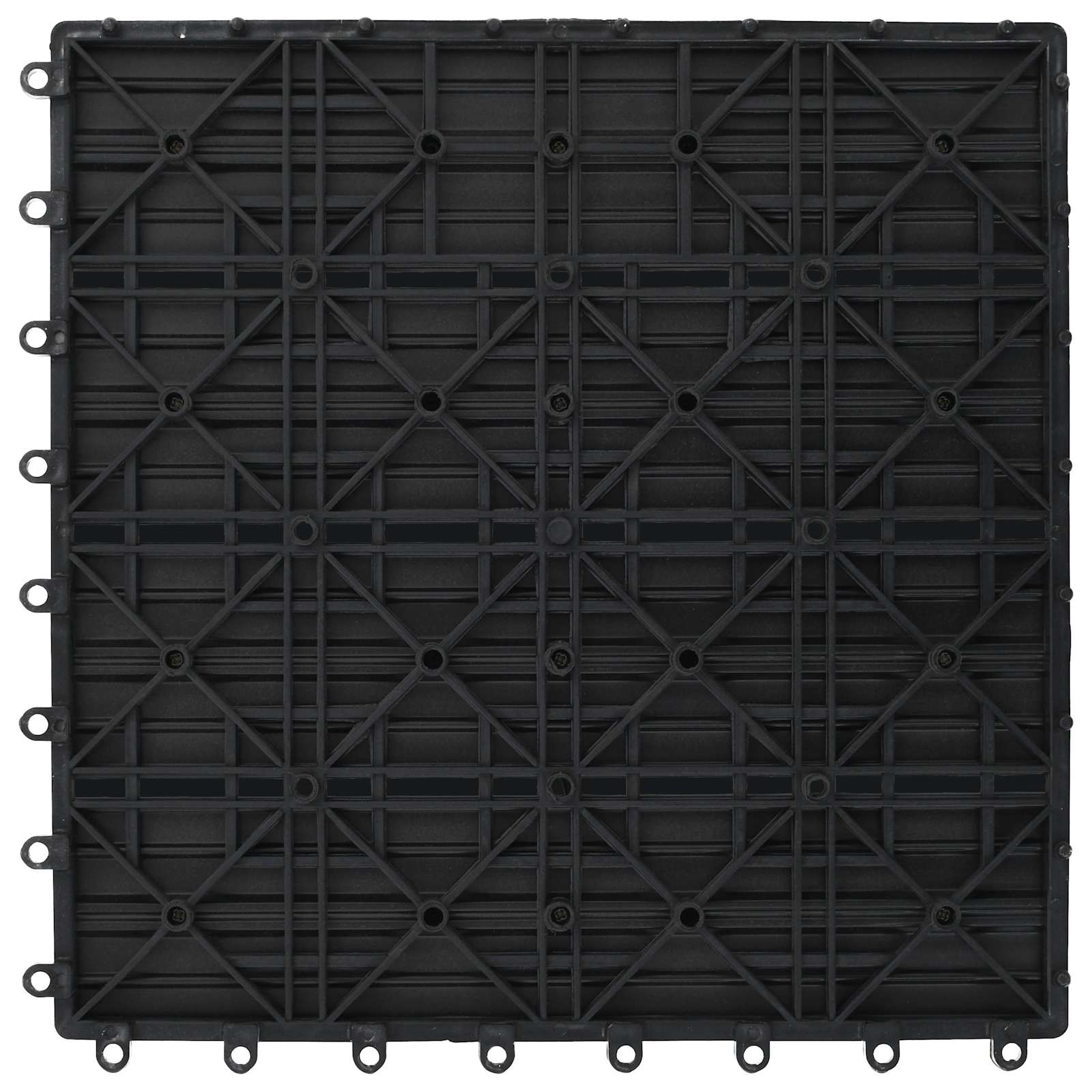 Terrassenfliese 22 pcs Grau 30 x 30 cm WPC